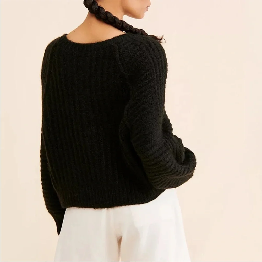 Free People Carter Pullover Black S